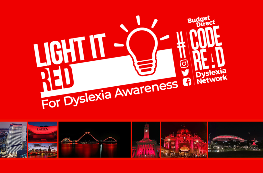 Light it Red for Dyslexia October 2023 Code Read